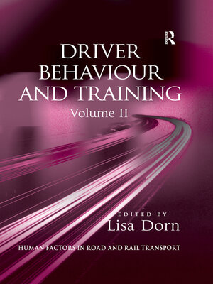 cover image of Driver Behaviour and Training
